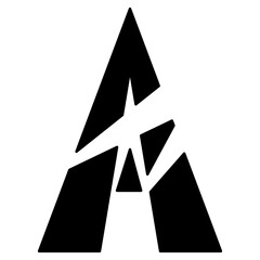 illustration of the letter A logo