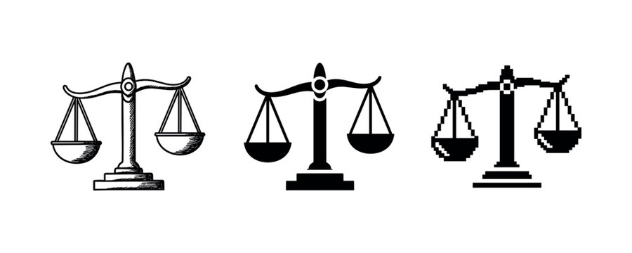 justice clipart black and white