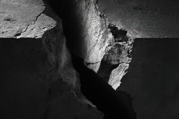 Minimal surface interrupted by a single imperfect line, decisive moment without drama