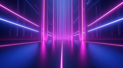 Abstract Futuristic purple Background with Vertical Light Panels, Modern purple Abstract Background with Glowing Vertical Lines