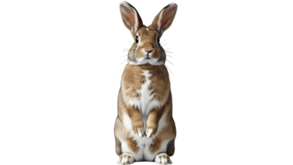 Easter bunny isolated on transparent background