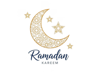 Celebrate ramadan kareem with elegance isolated on transparent background