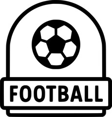 football soccer sport arch icon sign, symbol, vector, art