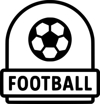 football soccer sport arch icon sign, symbol, vector, art