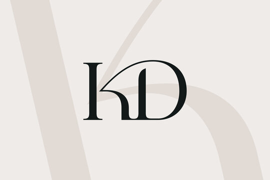 KD or DK letter logo icon design. Classic style luxury initials monogram.