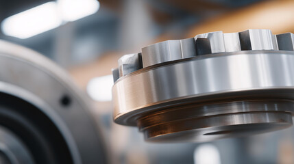 Industrial mechanical stress concept showing machinery components under constant force, expressing endurance, wear, and operational strain. cinematic color correction, natural uneven lighting yet