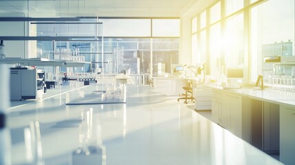 Sunlight Illuminates a Modern Laboratory Showcasing Cutting-Edge Research and Scientific Discoveries