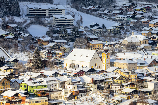 Snowy Austrian Village - Powered by Adobe