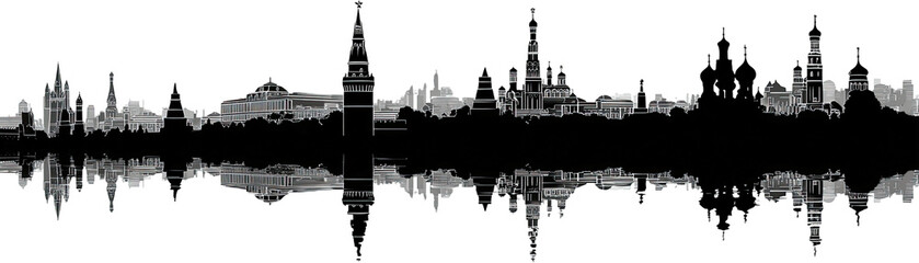 Naklejka premium A grayscale waveform representing sound with reflective symmetry on a dark backdrop