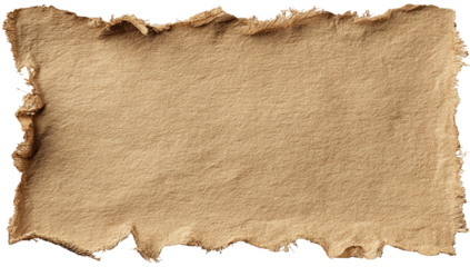 Textured, aged piece of paper with rough edges and a warm, sepia tone. Empty space