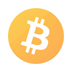 Obraz premium Digital coin symbol in gold, centered on black. White capital B, gold background