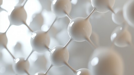 Abstract Molecule Structures Background for Scientific Concepts in Technology and Cosmetics Design