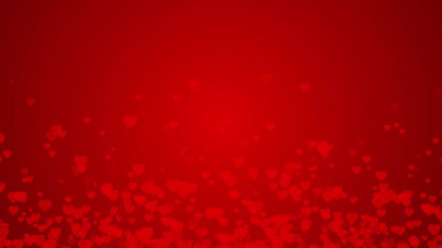 Romantic Red Heart Particle Background Animation with Soft Glow and Floating Love Shapes, Seamless Cinematic Loop for Valentine Sale, Wedding Films and Romantic Motion Graphics
