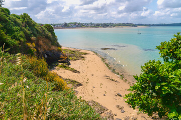 Beach near Saint-Jacut-de-la-Mer Brittany north west France
