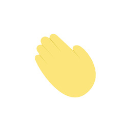 hand emoji palm emoji symbol sign icon vector illustration isolated flat