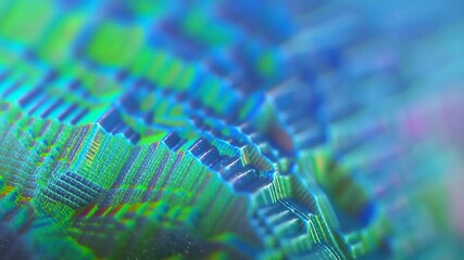 Vibrant abstract patterns in motion: colorful geometric wave display