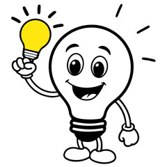 light bulb cartoon