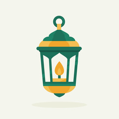 Muslim lantern logo, Ramadan ornament object illustration. Suitable for posters and web icons.
