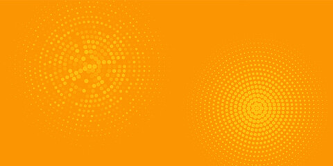 Abstract yellow mustard Rounded Lines Halftone Transition. Vector Background Illustration