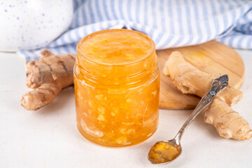 Homemade caramelized ginger jam