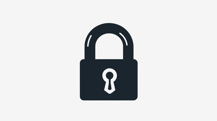Locked Padlock Icon Security Symbol.