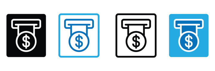 Financial icons for business and investment concepts