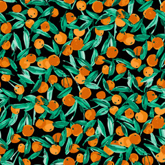 Orange citrus fruits