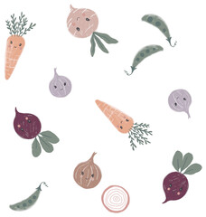 Vegetable illustrations
