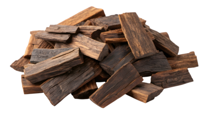 Agarwood Oud Incense Isolated