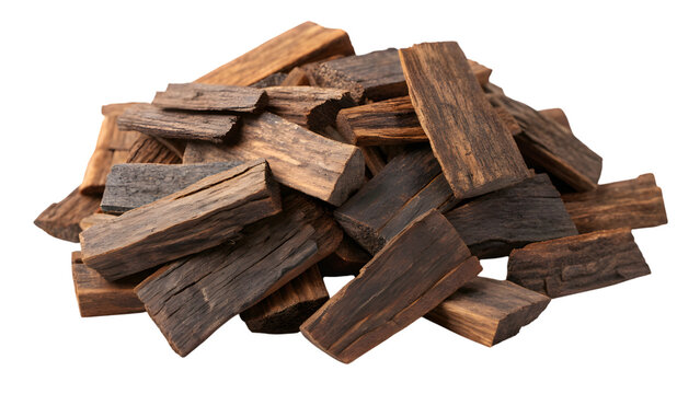 Agarwood Oud Incense Isolated