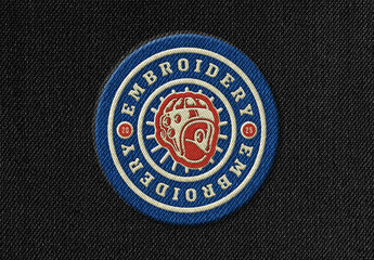 Embroidery Badge Mockup