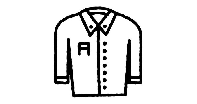vector illustration of a shirt. video