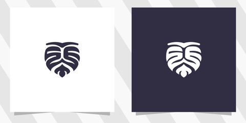 letter se with leaf logo design