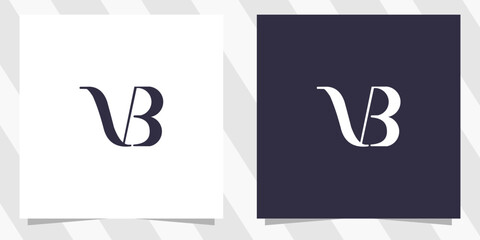 letter vb bv logo design vector © euforia