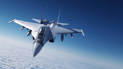 Modern Military Aviation Advanced War Aircraft Patrolling Skies with Cutting-Edge Technology