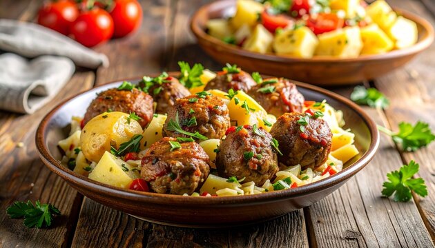 Frikadellen mit Kartoffelsalat