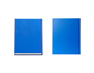 Front View Blue Hardcover Book, Closed, Isolated PNG 