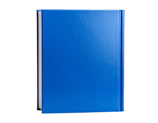  Front View Blue Hardcover Book, Closed, Isolated PNG