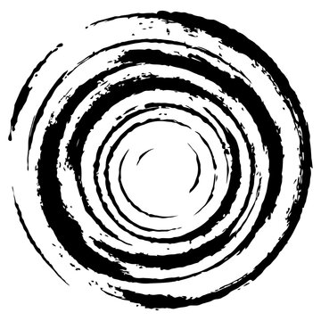 Bold spiral brushstroke grunge texture vector for poster backgrounds large format prints and attention-grabbing marketing materials