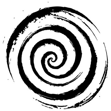 Minimal spiral brush pattern grunge vector for corporate presentation backgrounds subtle branding elements and professional design systems