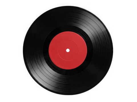 Vinyl record isolated on transparent background