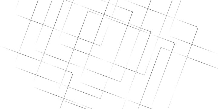 abstract luxury concept with thin silver lines patterns on a white background. contemporary abstract layout with subtle grey accents emphasizing the geometric rectangular shapes.