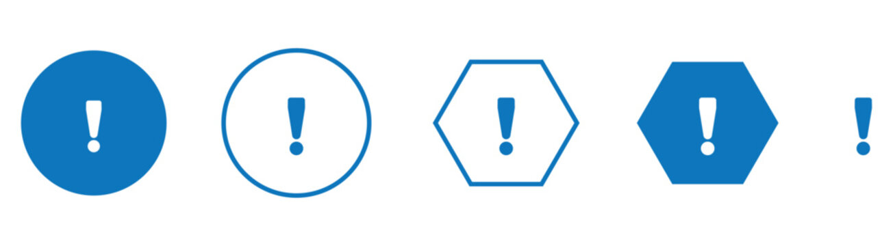 Information. Different styles, color, more information. Vector icons.