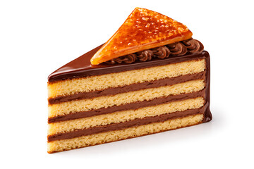 Dobos Torte, layered sponge with caramel top,