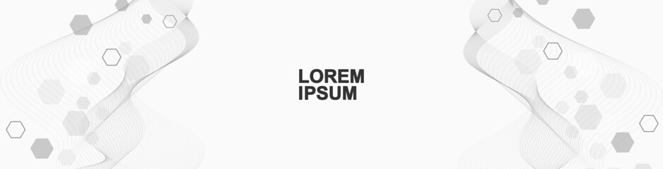 Health care or medical abstract background with hexagons, lines and dots. Scientific innovation banner template concept. Biology and pharmaceutical technology background. Vector illustration.