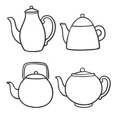 White Teapot Illustration.