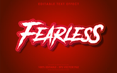 Fearless editable 3D text effect