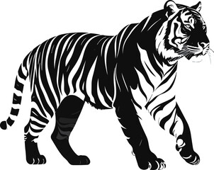 Tiger Silhouette Vector Illustration