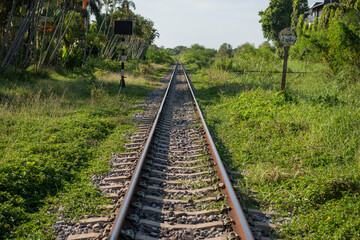 Fototapeta premium THAILAND SA KAEO ARANYAPRATHET RAILWAY LINE