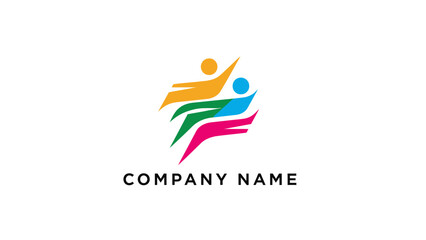 Colorful Abstract Logo Design Element.